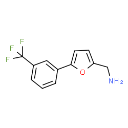 ChemSpider 2D Image | {5-[3-(trifluoromethyl)phenyl]-2-furyl}methylamine | C12H10F3NO