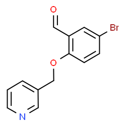 ChemSpider 2D Image | 5-Bromo-2-(3-pyridinylmethoxy)benzaldehyde | C13H10BrNO2