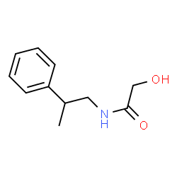 ChemSpider 2D Image | 2-Hydroxy-N-(2-phenylpropyl)acetamide | C11H15NO2