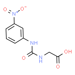 ChemSpider 2D Image | N-[(3-Nitrophenyl)carbamoyl]glycine | C9H9N3O5