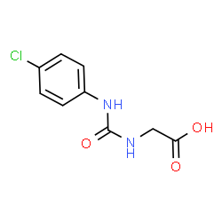 ChemSpider 2D Image | N-[(4-Chlorophenyl)carbamoyl]glycine | C9H9ClN2O3