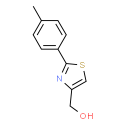 ChemSpider 2D Image | (2-p-Tolyl-thiazol-4-yl)methanol | C11H11NOS