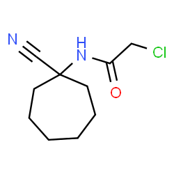 ChemSpider 2D Image | 2-Chlor-N-(1-cyancycloheptyl)acetamid | C10H15ClN2O