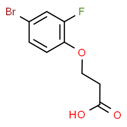 ChemSpider 2D Image | 3-(4-Bromo-2-fluorophenoxy)propanoic acid | C9H8BrFO3