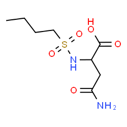 ChemSpider 2D Image | N~2~-(Butylsulfonyl)asparagine | C8H16N2O5S