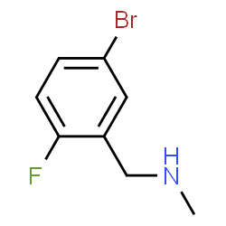 ChemSpider 2D Image | N-(5-bromo-2-fluorobenzyl)-N-methylamine | C8H9BrFN