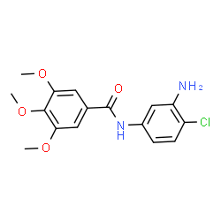 ChemSpider 2D Image | N-(3-Amino-4-chlorophenyl)-3,4,5-trimethoxybenzamide | C16H17ClN2O4