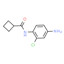 ChemSpider 2D Image | N-(4-Amino-2-chlorophenyl)cyclobutanecarboxamide | C11H13ClN2O