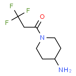 ChemSpider 2D Image | 1-(3,3,3-trifluoropropanoyl)piperidin-4-amine | C8H13F3N2O