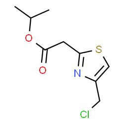 ChemSpider 2D Image | Isopropyl [4-(chloromethyl)-1,3-thiazol-2-yl]acetate | C9H12ClNO2S