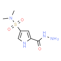 ChemSpider 2D Image | 5-(Hydrazinocarbonyl)-N,N-dimethyl-1H-pyrrole-3-sulfonamide | C7H12N4O3S