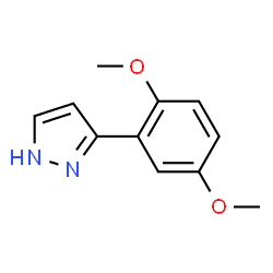 ChemSpider 2D Image | 3-(2,5-Dimethoxyphenyl)pyrazole | C11H12N2O2