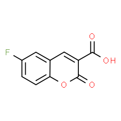 ChemSpider 2D Image | 6-Fluoro-2-oxo-2H-chromene-3-carboxylic acid | C10H5FO4