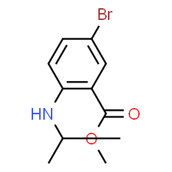 ChemSpider 2D Image | Methyl 5-bromo-2-(isopropylamino)benzoate | C11H14BrNO2