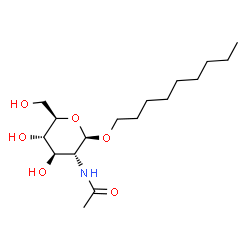 ChemSpider 2D Image | Nonyl 2-acetamido-2-deoxy-beta-D-glucopyranoside | C17H33NO6