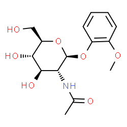 ChemSpider 2D Image | 2-Methoxyphenyl 2-acetamido-2-deoxy-beta-D-glucopyranoside | C15H21NO7