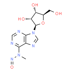 ChemSpider 2D Image | N-Methyl-N-nitrosoadenosine | C11H14N6O5