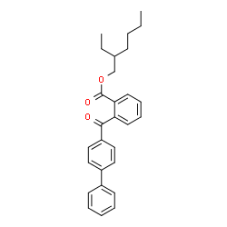 ChemSpider 2D Image | 2-Ethylhexyl 2-(4-biphenylylcarbonyl)benzoate | C28H30O3