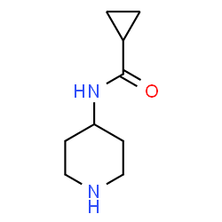 ChemSpider 2D Image | N-piperidin-4-ylcyclopropanecarboxamide | C9H16N2O