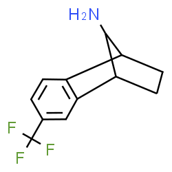 ChemSpider 2D Image | 4-(Trifluoromethyl)tricyclo[6.2.1.0~2,7~]undeca-2,4,6-trien-11-amine | C12H12F3N