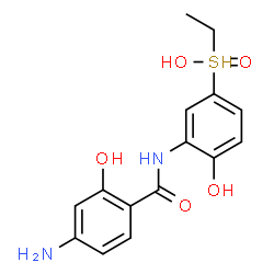 ChemSpider 2D Image | 4-amino-N-[5-(ethyl-hydroxy-oxo-$l^{5}-sulfanyl)-2-hydroxy-phenyl]-2-hydroxy-benzamide | C15H17N2O5S