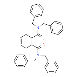 ChemSpider 2D Image | N,N,N',N'-Tetrabenzyl-4-cyclohexene-1,2-dicarboxamide | C36H36N2O2
