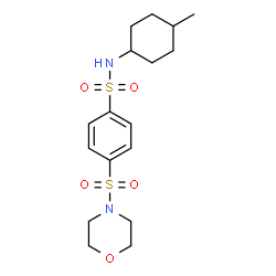ChemSpider 2D Image | N-(4-Methylcyclohexyl)-4-(4-morpholinylsulfonyl)benzenesulfonamide | C17H26N2O5S2