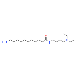 ChemSpider 2D Image | 11-Amino-N-[4-(diethylamino)butyl]undecanamide | C19H41N3O