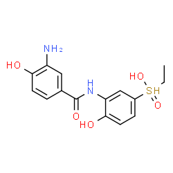 ChemSpider 2D Image | 3-amino-N-[5-(ethyl-hydroxy-oxo-$l^{5}-sulfanyl)-2-hydroxy-phenyl]-4-hydroxy-benzamide | C15H17N2O5S