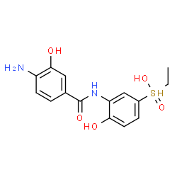 ChemSpider 2D Image | 4-amino-N-[5-(ethyl-hydroxy-oxo-$l^{5}-sulfanyl)-2-hydroxy-phenyl]-3-hydroxy-benzamide | C15H17N2O5S
