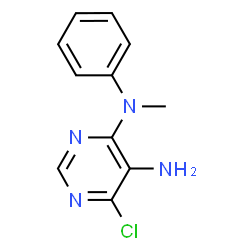 ChemSpider 2D Image | 6-Chloro-N~4~-methyl-N~4~-phenyl-4,5-pyrimidinediamine | C11H11ClN4