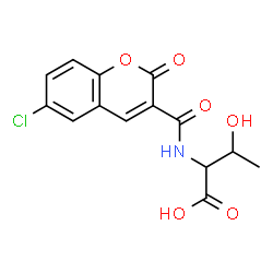 ChemSpider 2D Image | N-[(6-Chloro-2-oxo-2H-chromen-3-yl)carbonyl]threonine | C14H12ClNO6