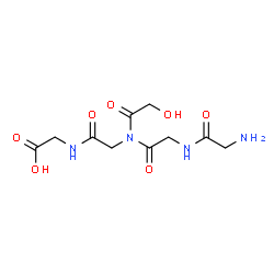 ChemSpider 2D Image | Glycylglycyl-N-glycoloylglycylglycine | C10H16N4O7