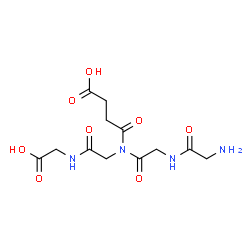 ChemSpider 2D Image | Glycylglycyl-N-(3-carboxypropanoyl)glycylglycine | C12H18N4O8