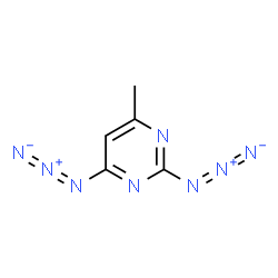 ChemSpider 2D Image | 2,4-Diazido-6-methylpyrimidine | C5H4N8
