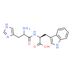 ChemSpider 2D Image | Histidyl-L-tryptophan | C17H19N5O3
