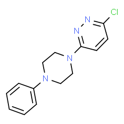 ChemSpider 2D Image | 3-Chloro-6-(4-phenyl-1-piperazinyl)pyridazine | C14H15ClN4