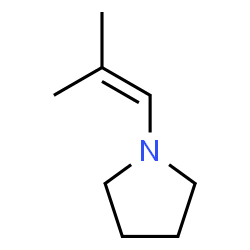 ChemSpider 2D Image | Pyrrolidine, 1-(2-methylpropenyl)- | C8H15N
