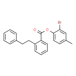 ChemSpider 2D Image | 2-Bromo-4-methylphenyl 2-(2-phenylethyl)benzoate | C22H19BrO2