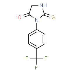 ChemSpider 2D Image | 2-Thioxo-3-[4-(trifluoromethyl)phenyl]-4-imidazolidinone | C10H7F3N2OS
