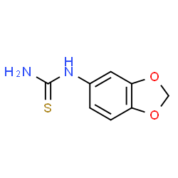 ChemSpider 2D Image | N-1,3-benzodioxol-5-ylthiourea | C8H8N2O2S