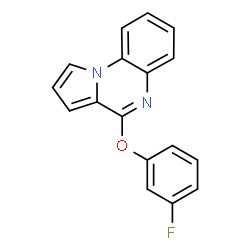 ChemSpider 2D Image | 4-(3-Fluorophenoxy)pyrrolo[1,2-a]quinoxaline | C17H11FN2O