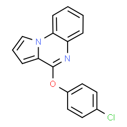 ChemSpider 2D Image | 4-(4-Chlorophenoxy)pyrrolo[1,2-a]quinoxaline | C17H11ClN2O