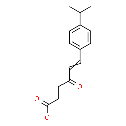 ChemSpider 2D Image | 6-(4-Isopropylphenyl)-4-oxo-5-hexenoic acid | C15H18O3