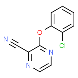 ChemSpider 2D Image | 3-(2-Chlorophenoxy)-2-pyrazinecarbonitrile | C11H6ClN3O