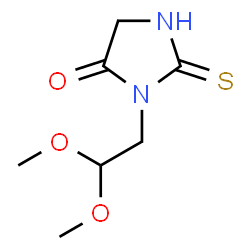 ChemSpider 2D Image | 3-(2,2-Dimethoxyethyl)-2-thioxo-4-imidazolidinone | C7H12N2O3S