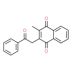 ChemSpider 2D Image | 2-Methyl-3-(2-oxo-2-phenylethyl)-1,4-naphthoquinone | C19H14O3