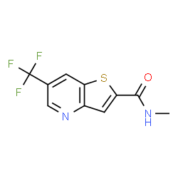ChemSpider 2D Image | N-Methyl-6-(trifluoromethyl)thieno[3,2-b]pyridine-2-carboxamide | C10H7F3N2OS