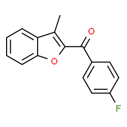 ChemSpider 2D Image | (4-Fluorophenyl)(3-methyl-1-benzofuran-2-yl)methanone | C16H11FO2