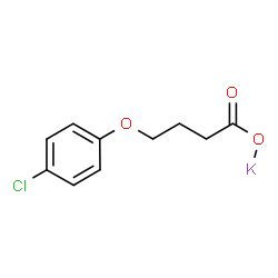 ChemSpider 2D Image | Potassium 4-(4-chlorophenoxy)butanoate | C10H10ClKO3